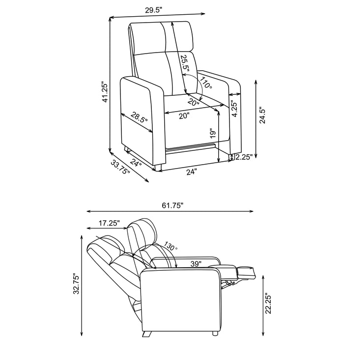 Five Star Furniture - Toohey Push Back Recliner