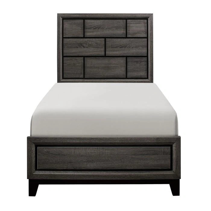 Five Star Furniture - Davi Twin Panel Bed in Gray 1645T-1*