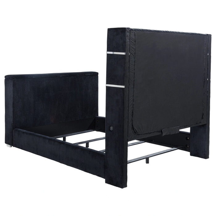 Five Star Furniture - Tisdall Wingback TV Bed with Flame Visualizer