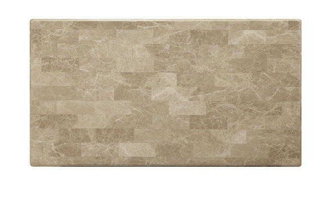 Five Star Furniture - Daesha Marble & Antique Gold Coffee Table