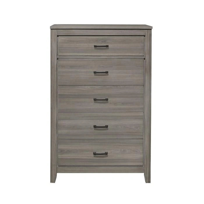 Five Star Furniture - Waldorf 5 Drawer Chest in Dark Gray 1902-9