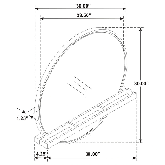 Five Star Furniture - Arini Makeup Vanity Wall Mirror
