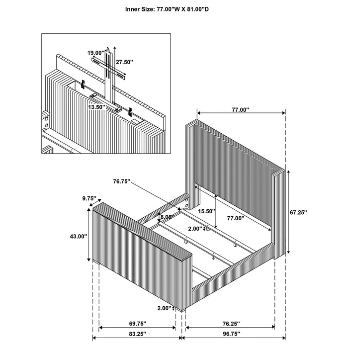 Five Star Furniture - Centergrove Wingback TV Bed