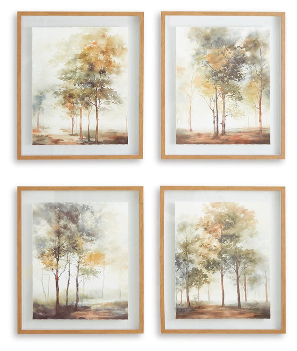 Five Star Furniture - Bryneford Wall Art (Set of 4)