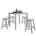 Five Star Furniture - Gaucho White Counter Height Set (5Pc Pk) image