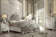 Five Star Furniture - Versailles Vintage Gray PU & Bone White California King Bed image
