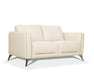 Five Star Furniture - Malaga Cream Leather Loveseat image