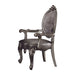 Five Star Furniture - Versailles Silver PU & Antique Platinum Arm Chair image