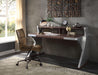 Five Star Furniture - Brancaster Retro Brown Top Grain Leather & Aluminum Desk image