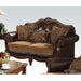 Five Star Furniture - Acme Dreena Traditional Bonded Leather and Chenille Loveseat 05496 image