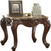 Five Star Furniture - Acme Furniture Jardena End Table in Marble/Cherry Oak 81657 image