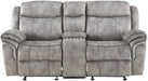 Five Star Furniture - Acme Furniture Zubaida Motion Loveseat with Console in 2-Tone Gray Velvet 55026 image