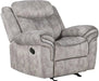Five Star Furniture - Acme Furniture Zubaida Motion Glider Recliner in 2-Tone Gray Velvet 55027 image