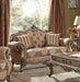Five Star Furniture - Acme Ragenardus Loveseat with 2 Pillows in Fabric & Vintage Oak 56031 image