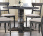 Five Star Furniture - Acme Furniture Wallace Round Pedestal Dining Table in Weathered Gray 74640 image