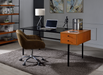 Five Star Furniture - Oaken Honey Oak & Black Desk image