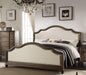 Five Star Furniture - Acme Baudouin Upholstered Queen Bed in Weathered Oak 26110Q image