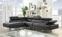 Five Star Furniture - Acme Furniture Connor Sectional Sofa Set in Black 52650 image