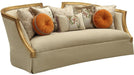 Five Star Furniture - Acme Furniture Daesha Sofa in Tan Flannel & Antique Gold 50835 image