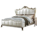Five Star Furniture - Acme Furniture Dresden II King Bed in Pearl White PU & Gold Patina 27817EK - Five Star Furniture & Mattress (GA)