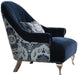 Five Star Furniture - Acme Furniture Jaborosa Chair with 1 Pillow in Blue 50347 image