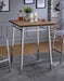 Five Star Furniture - Acme Furniture Nadie Square Bar Table in Chrome and Oak 72595 image