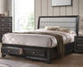 Five Star Furniture - Acme Furniture Soteris King Sleigh Storage Bed in Gray 26537EK image