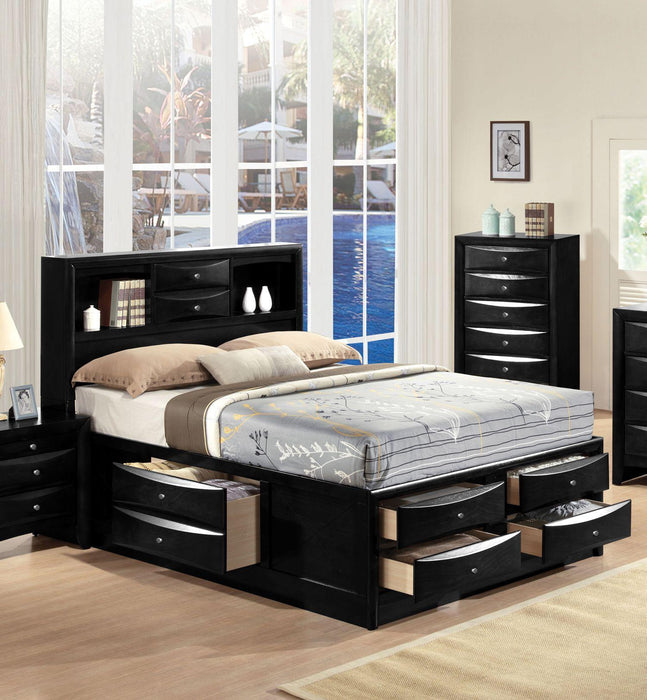 Five Star Furniture - Acme Ireland Queen Storage Bed in Black 21610Q