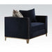 Five Star Furniture - Acme Phaedra Chair with 2 Pillows in Blue Fabric 52832 image