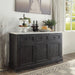 Five Star Furniture - Acme Nolan Server in White Marble/Weathered Black 72847 image