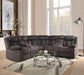 Five Star Furniture - Acme Rylan Motion Sectional Sofa in Dark Brown 54965 image