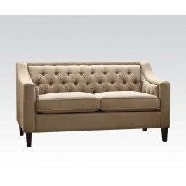 Acme Suzanne Loveseat in Beige Fabric 54011 image