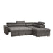 Five Star Furniture - Acme Thelma Sectional Sofa w/ Sleeper & Ottoman in Gray 50275 image