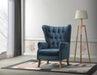 Five Star Furniture - Adonis Azure Blue Velvet Accent Chair image