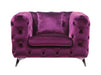 Five Star Furniture - Atronia Purple Fabric Chair image