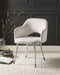 Five Star Furniture - Applewood Cream Velvet & Gold Accent Chair image