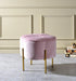 Five Star Furniture - Bergia Blush Pink Velvet Ottoman image