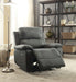 Five Star Furniture - Bina Charcoal Polished Microfiber Recliner (Motion) image