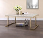 Five Star Furniture - Boice II Faux Marble & Champagne Coffee Table image