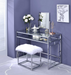 Five Star Furniture - Carenze II White Faux Fur & Chrome Vanity Set image