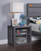 Five Star Furniture - Cargo Gunmetal Nightstand (USB) image