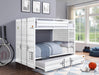 Five Star Furniture - Cargo White Bunk Bed (Full/Full) image