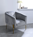 Five Star Furniture - Carlson Gray Velvet & Gold Accent Chair image