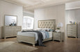 Five Star Furniture - Carine PU & Champagne Queen Bed image