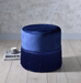 Five Star Furniture - Clivia Midnight Blue Velvet Ottoman image