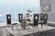 Five Star Furniture - Cyrene Stainless Steel & Clear Glass Dining Room Set image