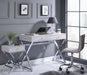 Five Star Furniture - Coleen White & Chrome Desk image