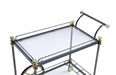 Five Star Furniture - Cyrus Black/Gold & Clear Glass Serving Cart image