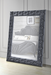 Five Star Furniture - Dante Gray Velvet Accent Floor Mirror image