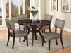 Five Star Furniture - Drake Gray Fabric & Espresso Side Chair image